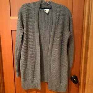 Chunky knit cardigan grey